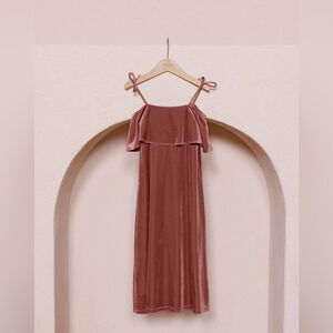 Revelry Bridesmaid Kids Riley Convertible Velvet Dress 5T